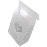 Lollie Bag with Silver Love Heart Print C-2167-10pcs (RRP $9.05)