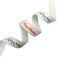 Christmas Poly Cotton Ribbon
