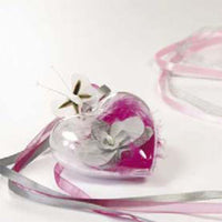 Clear Heart Bauble 80MM