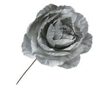 Big Glitter Peony Silver