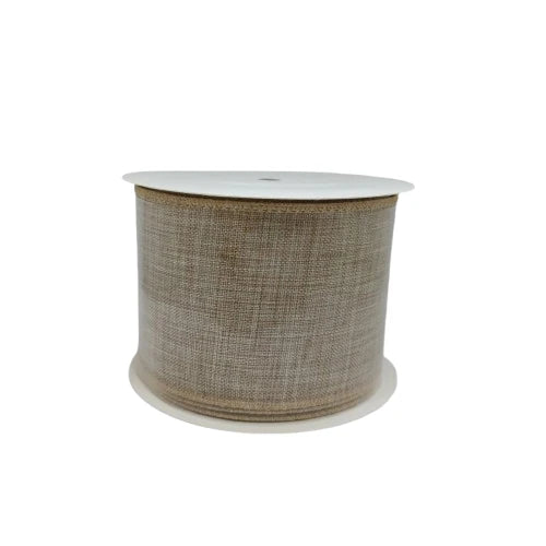 Wired linen ribbon | Cherry Ribbon