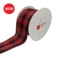 Wired Gingham ribbon
