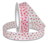 Hearts Wired Organza White