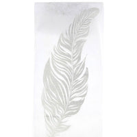 Glitter Feather Table Runner