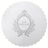 Just Married Place Mat White