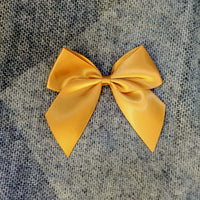 Satin Bow Pale Gold