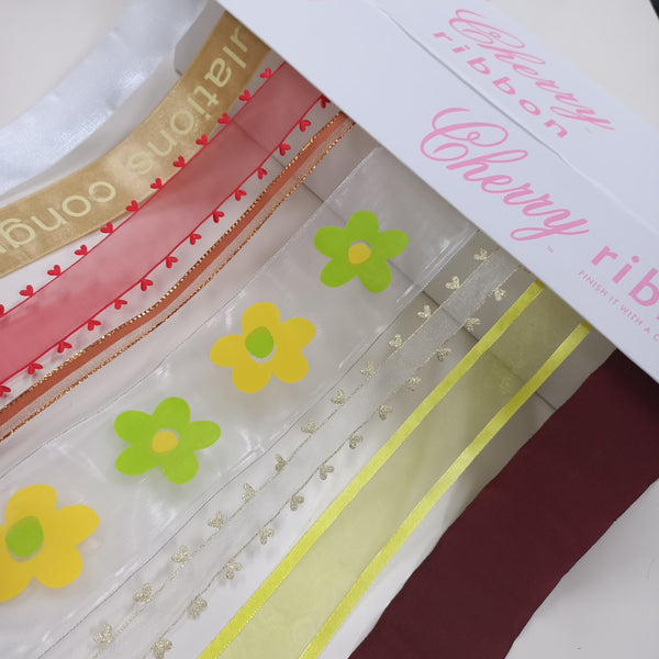 Spring Ribbon Bundle Box | Cherry Ribbon