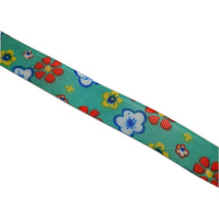 Zoe Printed Ribbon Aqua