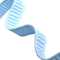 Stretch Seersucker Lisa Ribbon-Glacier