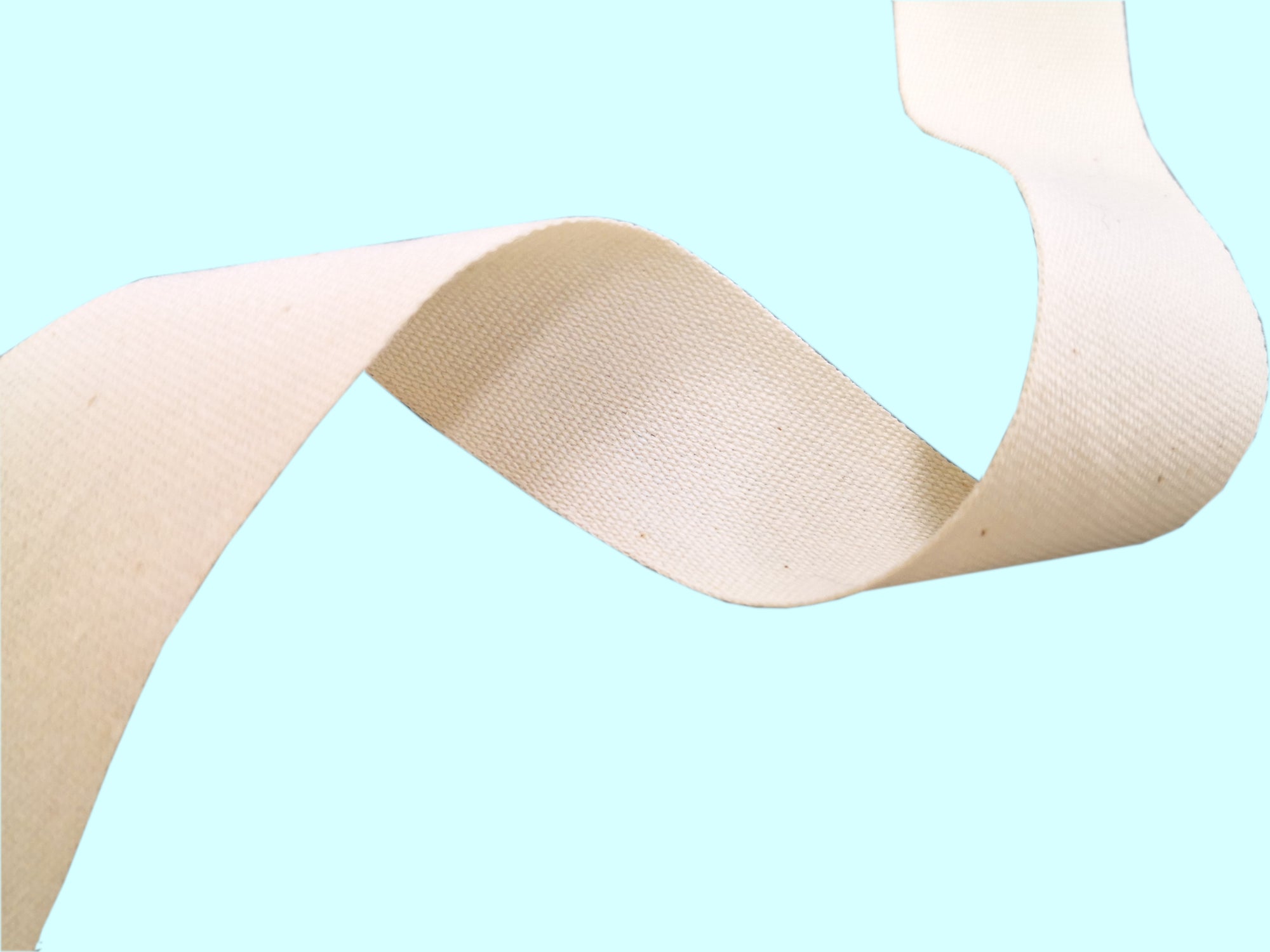 Flat Pull Ribbons Natural Flat Cotton | Cherry Ribbon
