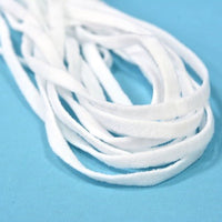 White Flat Elastic Earband