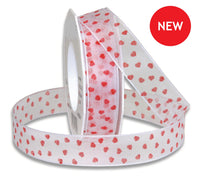 Hearts Wired Organza White