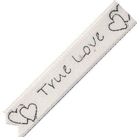 True Love Print Ribbon 10MM