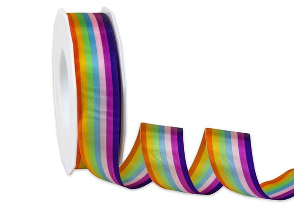 Rainbow Taffeta Ribbon | Cherry Ribbon