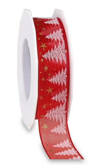 Monterey Wired Organza Red