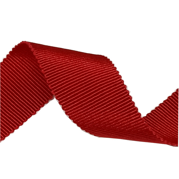 French Viscose Cotton Petersham 5 Metres – Cherry Ribbon