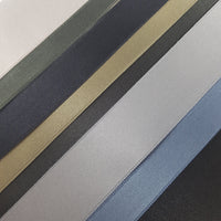 French Satin by Meter Black Silver