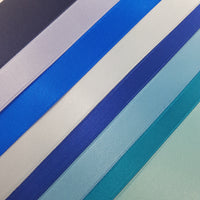 French Satin by Meter Blue