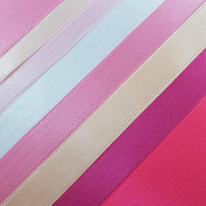 French Satin by Meter Pink Peach