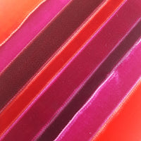 French Velvet by Meter Red