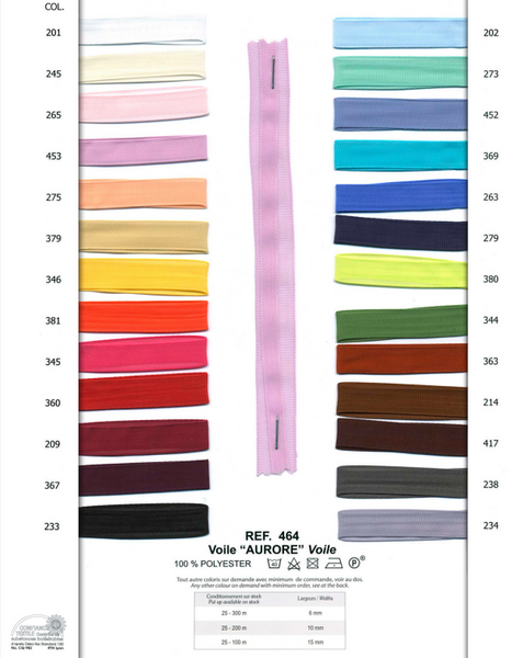 French Aurore Voile – Cherry Ribbon
