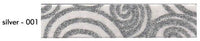 Silver Glitter Swirl
