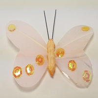 1X FEATH. BUTTERFLY-CREAM 24pcs (RRP $4.54)
