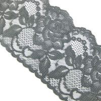 Pewter Raschel Lace Trim-20M-80MM