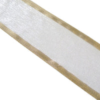 Gold Edge Organza Ribbon