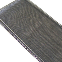 Organza Silver Metallic Edge