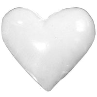 Poly Heart C-2016-48pcs White