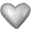 Poly Heart Silver 48pcs