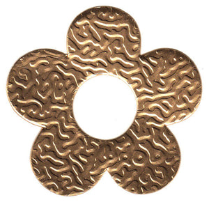 100pcs Gifttag Tin Flower - Gold ($0.05/pc) (RRP $4.5)