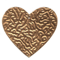 Tin Heart C-2096-100pcs Gold (RRP $4.5)