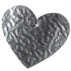 Tin Heart Silver 90pcs