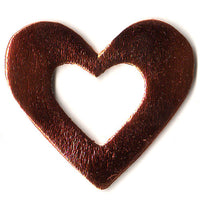 100 Gifttag Hollow Heart Bronze