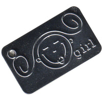 Girl Dog Tag C-3052-25pcs (RRP $11.36)