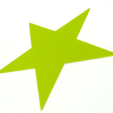 50 Paper Star Tag - Lime ($0.36/pc) (RRP $6.82)