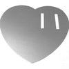 50 Paper Heart Tag - Silver ($0.36/pc)