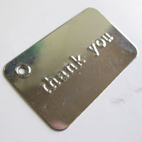 Thank You Metal Tag 25 pcs (RRP $11.36)