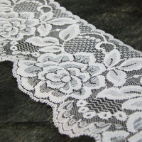 White Raschel Lace 30M-80MM