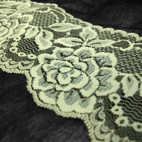 Cream Raschel Lace Trim-30M-80MM