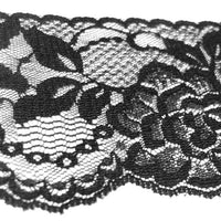 Black Raschel Lace Trim-30M-80MM