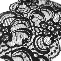 Black Raschel Lace Trim-20M-95MM