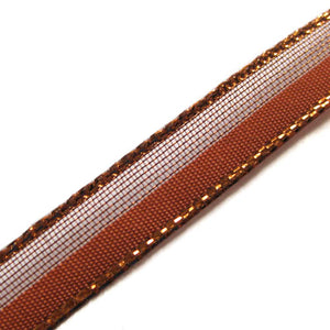 Copper Wired Edge Ribbon - Copper