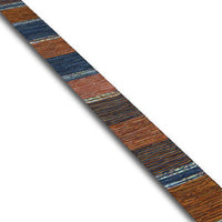 Heat Sealed Ribbon-Blue/Brown/Silver